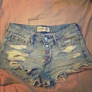 Denim shorts